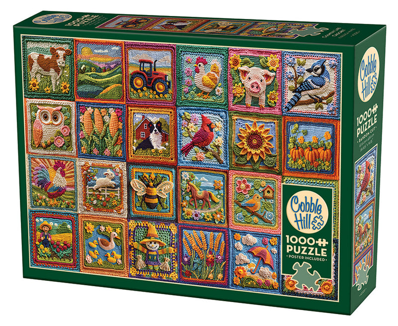 Cobble Hill - Country Life Crochet (1000-Piece Puzzle) - Limolin 