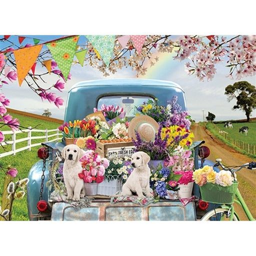 Cobble Hill - Country Road (35-Piece Puzzle Tray) - Limolin 