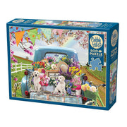 Cobble Hill - Country Truckin Autumn (500-Piece Puzzle) - Limolin 