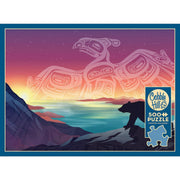 Cobble Hill - Crossings - Thunderbird And Bear (500-Piece Puzzle) - Limolin 