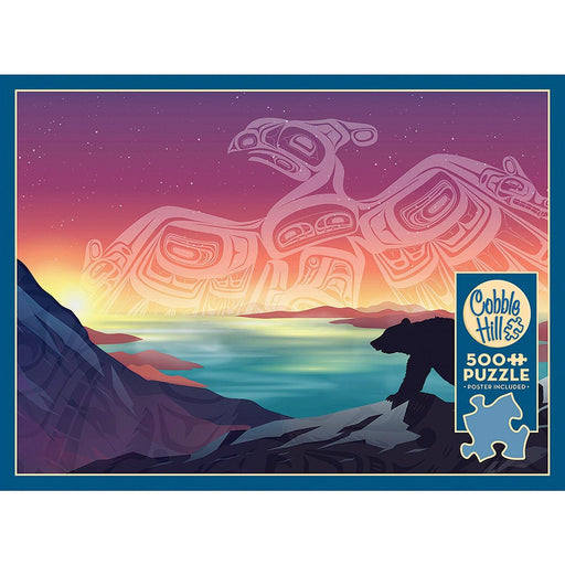 Cobble Hill - Crossings - Thunderbird And Bear (500-Piece Puzzle) - Limolin 