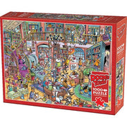 Cobble Hill - DoodleTown: Bookshop Bedlam (1000-Piece Puzzle) - Limolin 