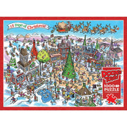 Cobble Hill - Doodletown - 12 Days of Christmas (1000-Piece Puzzle) - Limolin 