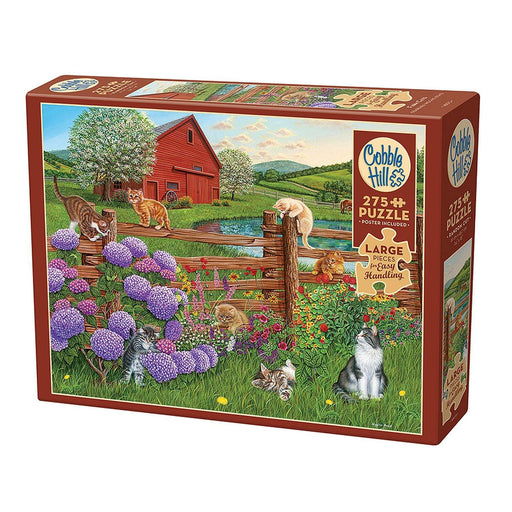 Cobble Hill - Farm Cats (275-Piece Puzzle) - Limolin 