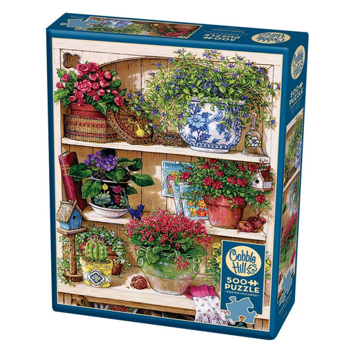 Cobble Hill - Flower Cupboard (500-Piece Puzzle) - Limolin 