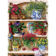 Cobble Hill - Flower Cupboard (500-Piece Puzzle) - Limolin 