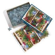 Cobble Hill - Flower Cupboard (500-Piece Puzzle) - Limolin 