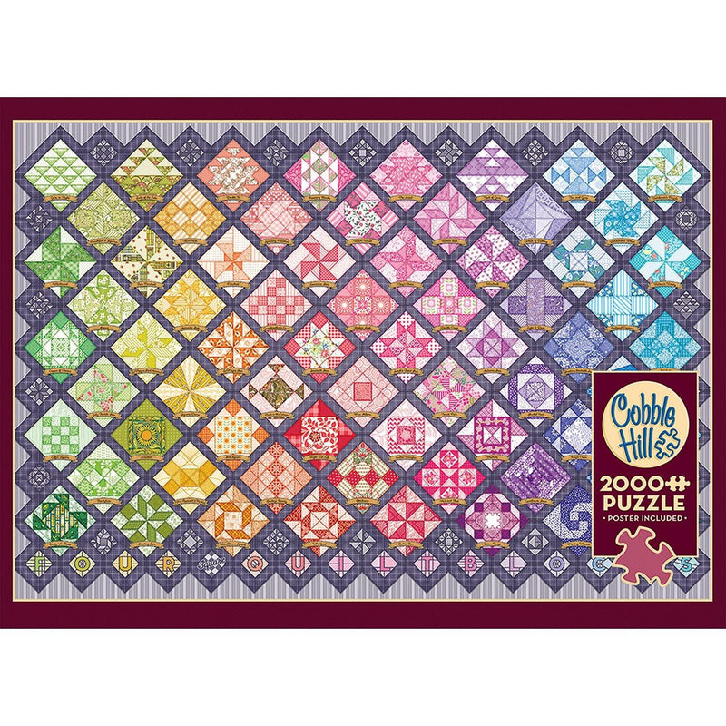Cobble Hill - Four Square Quilt Blocks | 2000 Piece - Limolin 