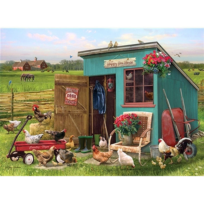Cobble Hill - Happy Hens (35-Piece Puzzle Tray) - Limolin 