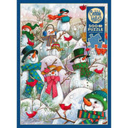 Cobble Hill - Hill of A Lot of Snowmen (500-Piece Puzzle) - Limolin 