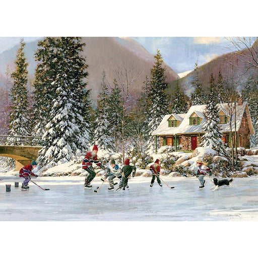 Cobble Hill - Hockey Pond (Puzzle Tray)35 Piece - Limolin 