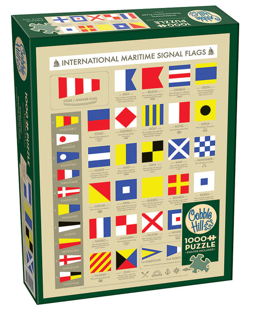 Cobble Hill - International Maritime Signal Flags (1000-Piece Puzzle) - Limolin 