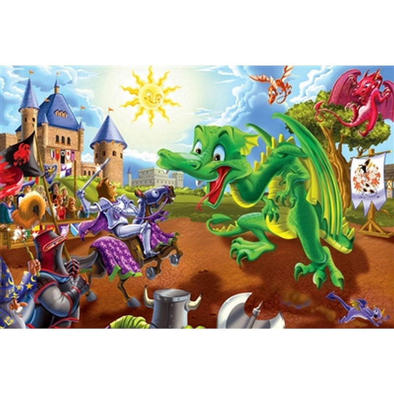Cobble Hill - Knights And Dragons (36-Piece Puzzle) - Limolin 