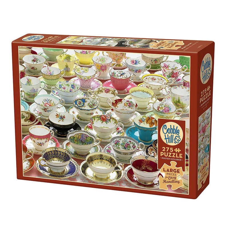 Cobble Hill - More Teacups - Easy Handling 275 Piece - Limolin 