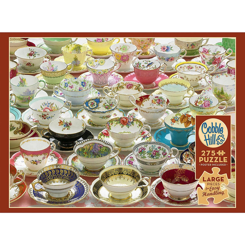 Cobble Hill - More Teacups - Easy Handling 275 Piece - Limolin 