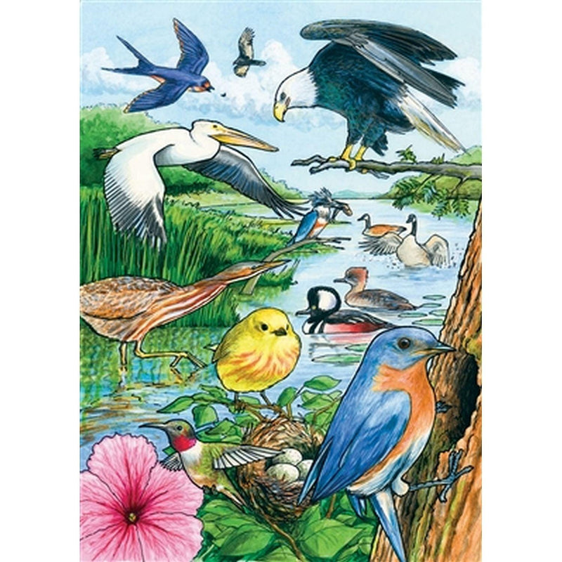 Cobble Hill - North American Birds (35-Piece Puzzle Tray) - Limolin 