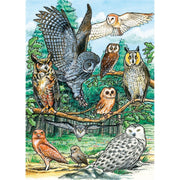 Cobble Hill - North American Owls (35-Piece Puzzle Tray) - Limolin 