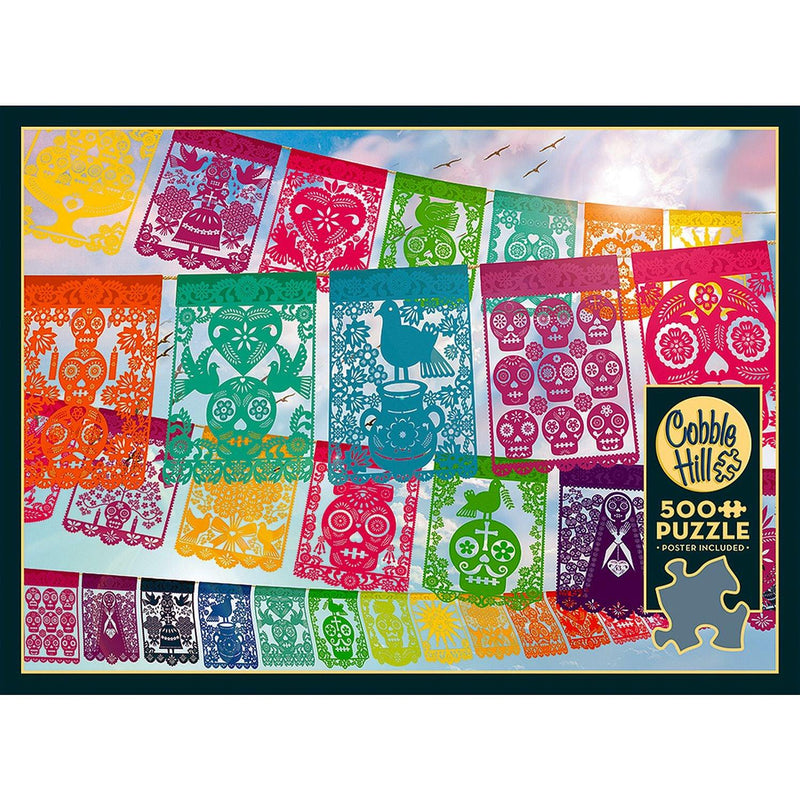 Cobble Hill - Papel Picado (500-Piece Puzzle) - Limolin 