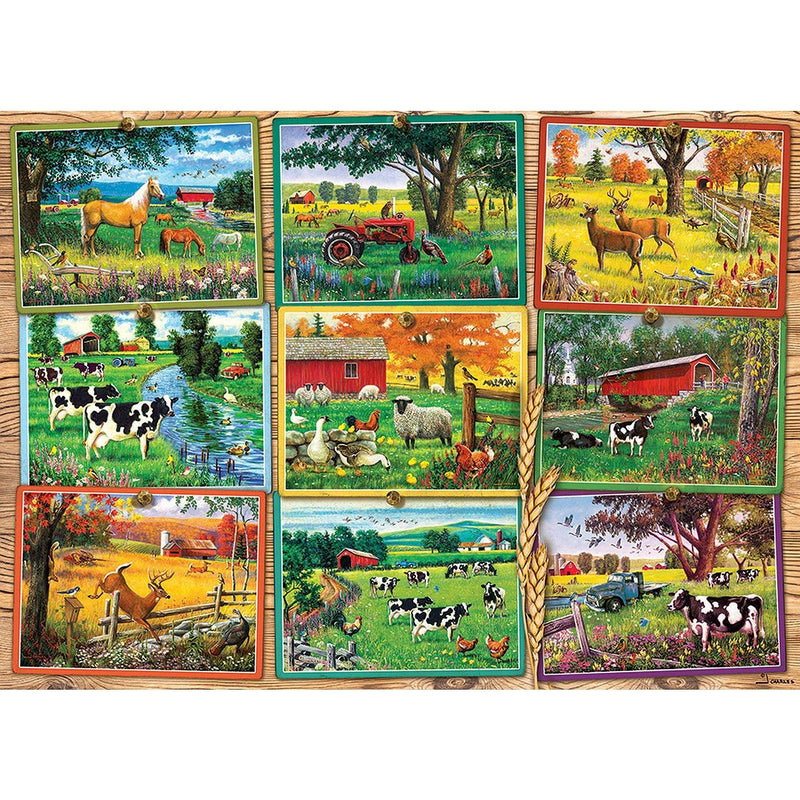 Cobble Hill - Postcards From The Farm (1000-Piece Puzzle) - Limolin 