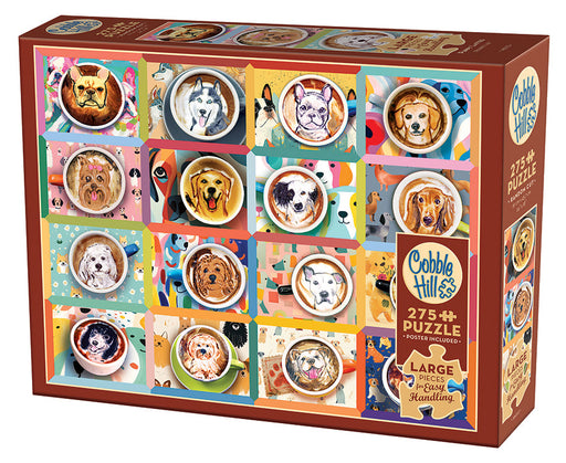 Cobble Hill - Puppy Lattes (275-Piece Puzzle) - Limolin 