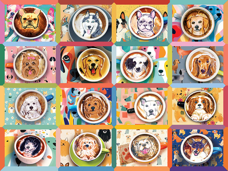 Cobble Hill - Puppy Lattes (275-Piece Puzzle) - Limolin 