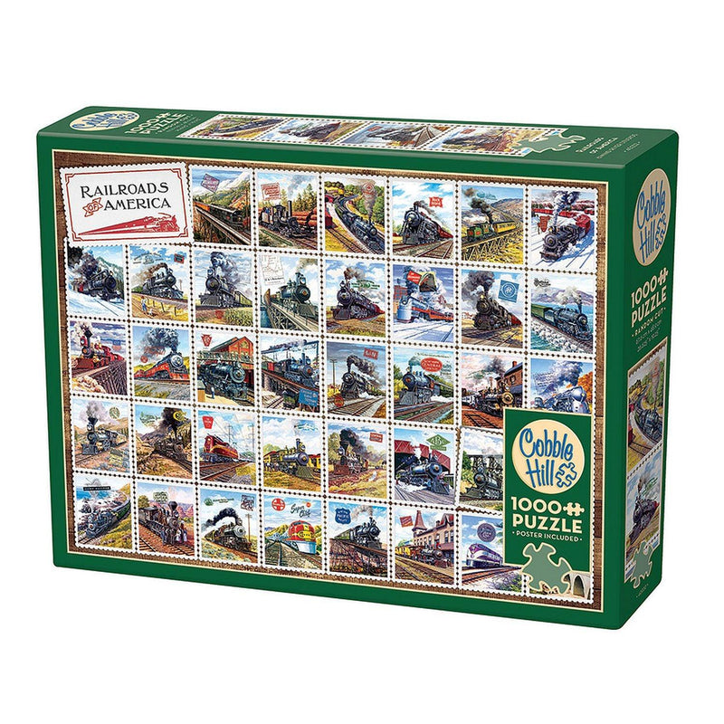 Cobble Hill - Railroads of America (1000-Piece Puzzle) - Limolin 