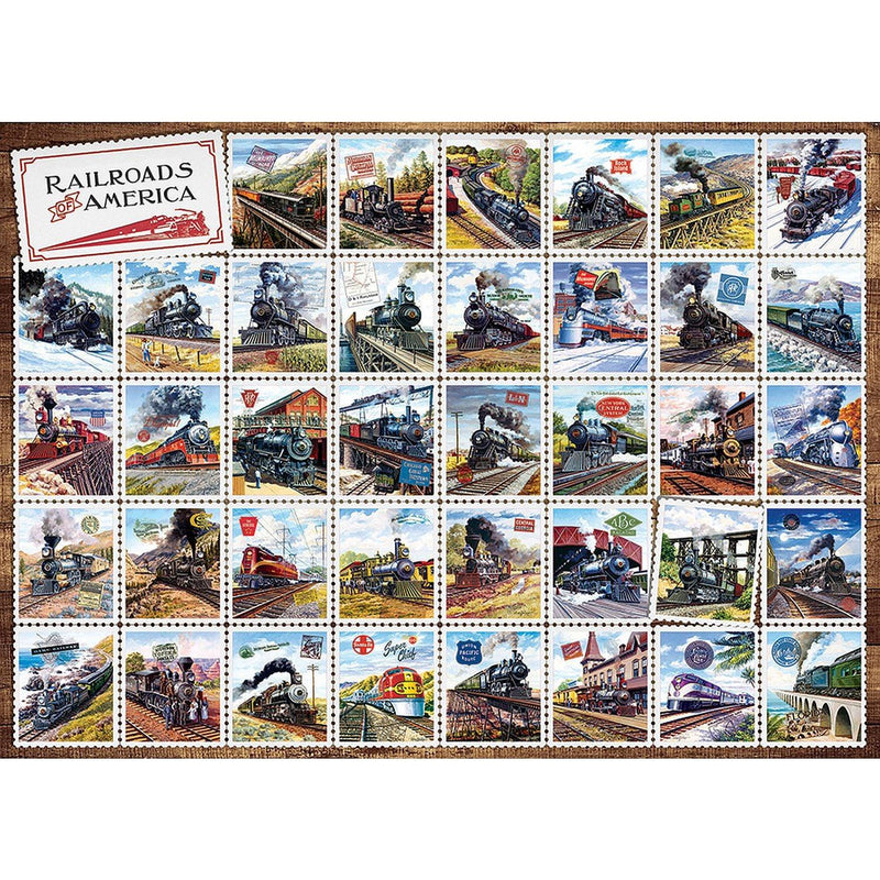 Cobble Hill - Railroads of America (1000-Piece Puzzle) - Limolin 