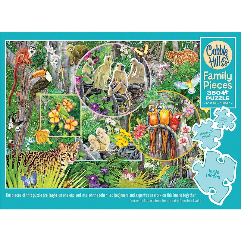 Cobble Hill - Rainforest Magic (Family) | Family Pieces 350 - Limolin 
