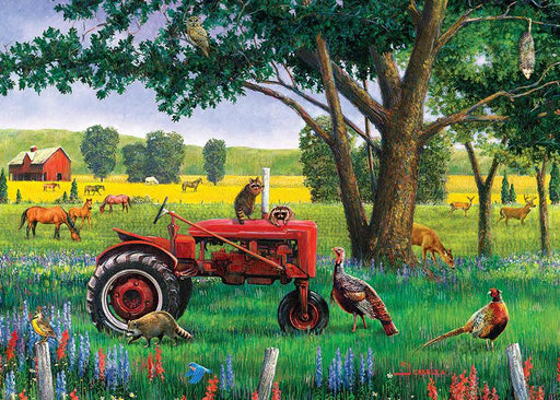 Cobble Hill - Red Tractor (35-Piece Puzzle Tray) - Limolin 