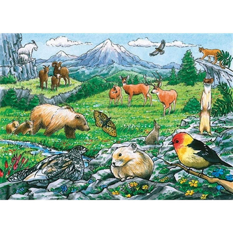 Cobble Hill - Rocky Mountain Wildlife (tray) | 35 Piece Tray - Limolin 