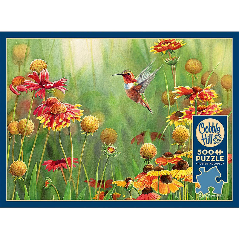Cobble Hill - Rufous Hummingbird (500-Piece Puzzle) - Limolin 