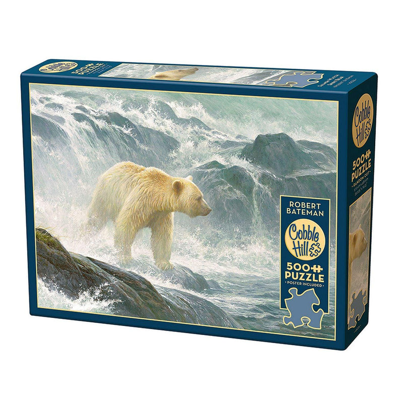 Cobble Hill - Salmon Watch - Spirit Bear (500-Piece Puzzle) - Limolin 