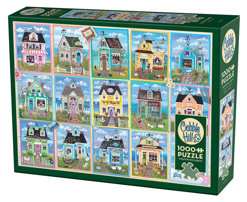 Cobble Hill - Seaside Shops (1000-Piece Puzzle) - Limolin 