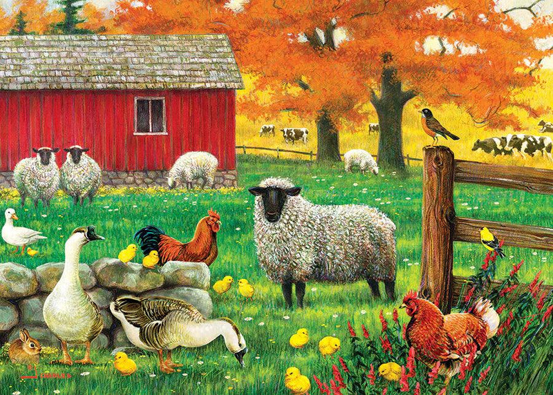Cobble Hill - Sheep Farm (35-Piece Puzzle Tray) - Limolin 