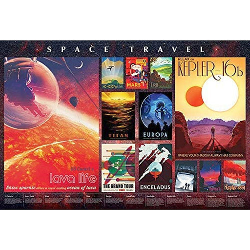 Cobble Hill - Space Travel Posters (2000-Piece Puzzle) - Limolin 