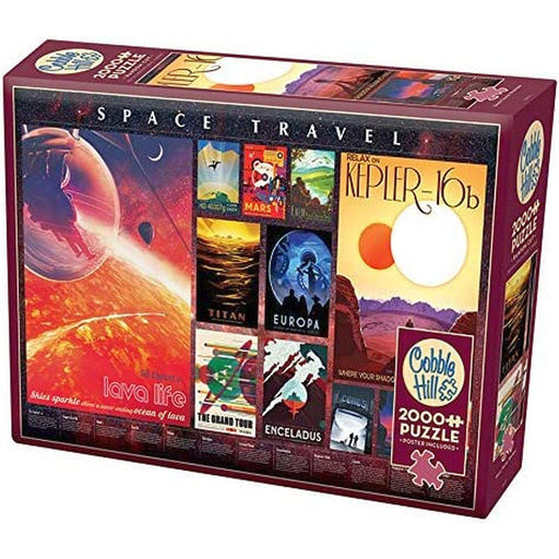 Cobble Hill - Space Travel Posters (2000-Piece Puzzle) - Limolin 