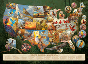Cobble Hill - State Birds of America (1000-Piece Puzzle) - Limolin 