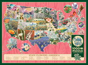 Cobble Hill - State Flowers of America (1000-Piece Puzzle) - Limolin 