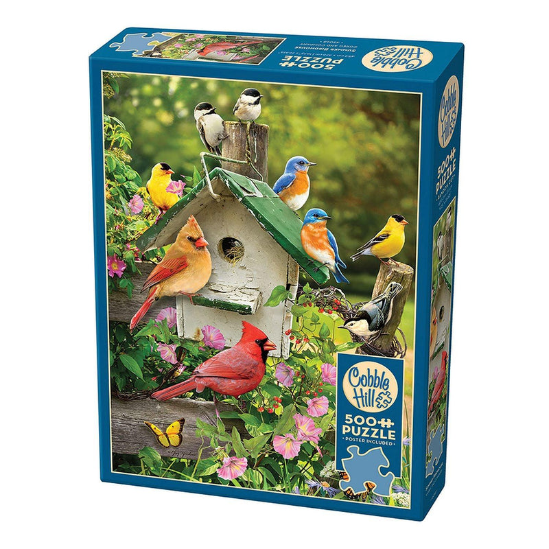 Cobble Hill - Summer Birdhouse (500-Piece Puzzle) - Limolin 