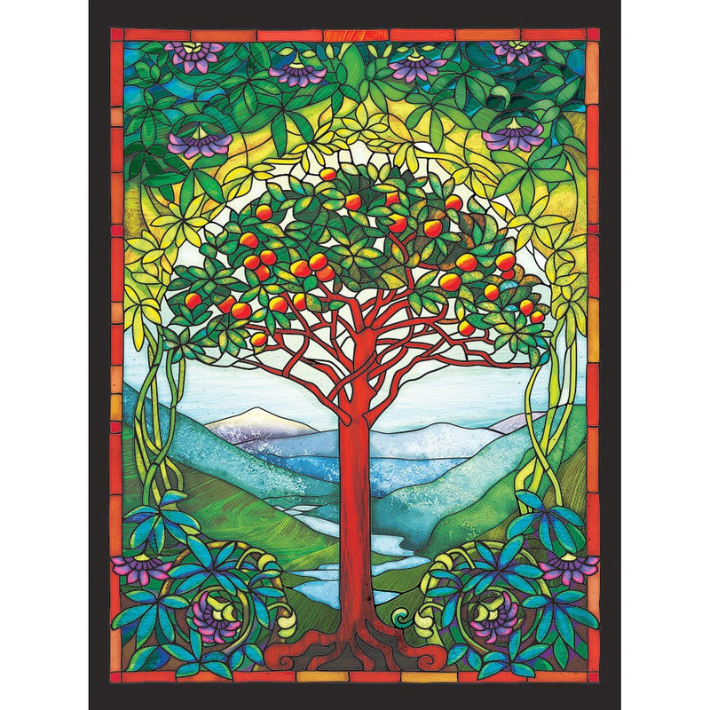 Cobble Hill - Tree of Life Stained Glass | Easy Handling 275 Piece - Limolin 