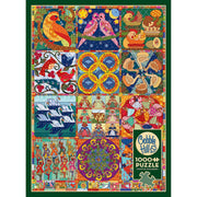 Cobble Hill - Twelve Days of Christmas Quilt (1000-Piece Puzzle) - Limolin 