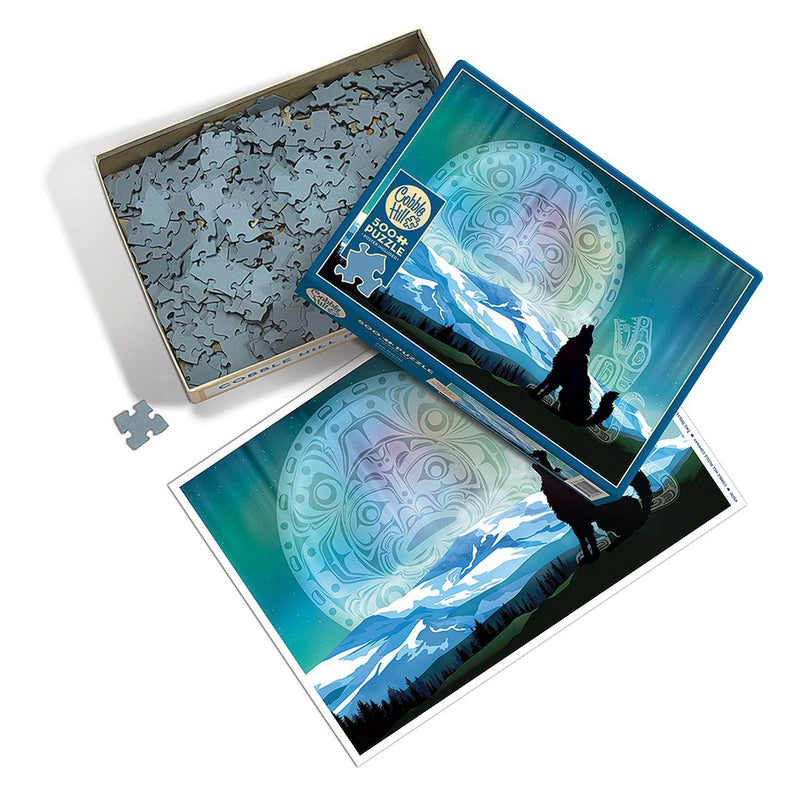 Cobble Hill - Two Wolves (500-Piece Puzzle) - Limolin 