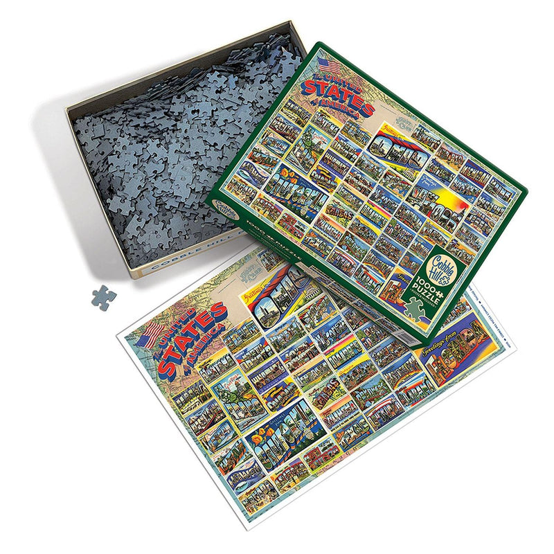Cobble Hill - Vintage American Postcards (1000-Piece Puzzle) - Limolin 