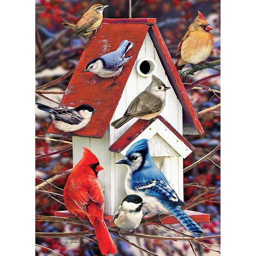 Cobble Hill - Winter Birdhouse (500-Piece Puzzle) - Limolin 