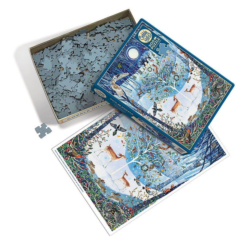 Cobble Hill - Winter Woodland (500-Piece Puzzle) - Limolin 