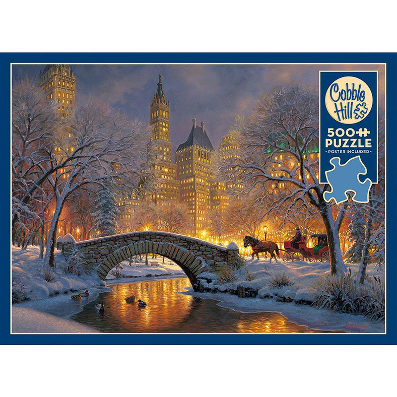Cobble Hill - Winterin The Park (500-Piece Puzzle) - Limolin 