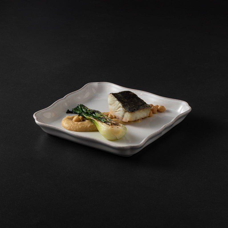 Costa Nova - Alentejo White Square tray - Limolin 