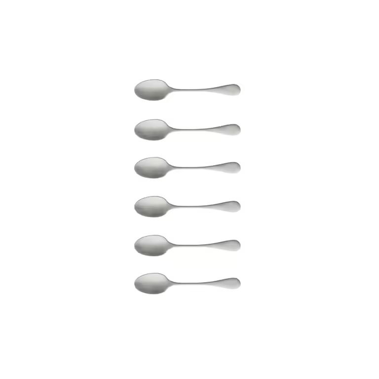 Costa Nova - Antigo Brushed Stainless Coffee Spoon 6pc - Limolin 
