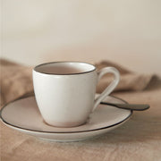 Costa Nova - Augusta Natural Coffee cup & saucer - Limolin 
