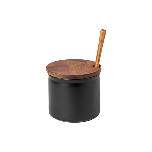 Costa Nova - Boutique Olive canister with wood lid & scoop - Limolin 